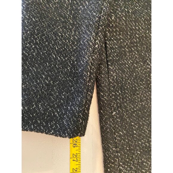 Latte Womens Coat Black Tweed Heavyweight Button Closure  Small - Picture 12 of 12